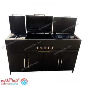 باربیکیو گازی ذغالی پلوپز خارجی و ایرانی کابینت دار