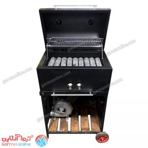 باربیکیو گازی ذغالی با دمنده