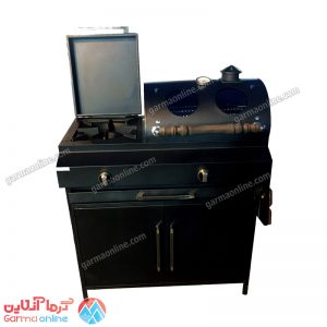باربیکیو گازی ذغالی صادراتی پلوپز خارجی نما شیشه دما سنج‌دار