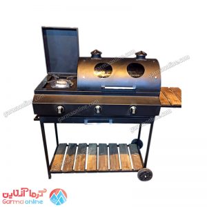 باربیکیو گازی پلوپزدار نما شیشه
